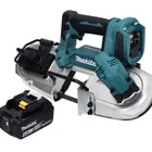Makita DPB 183 G1 Akku Bandsäge 18 V 66 mm Brushless + 1x Akku 6,0 Ah - ohne Ladegerät