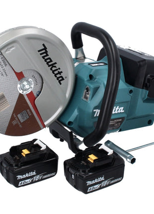 Makita DCE 090 M2X1 Akku Trennschleifer 36 V ( 2x 18 V ) 230 mm Brushless + 2x Akku 4,0 Ah - ohne Ladegerät