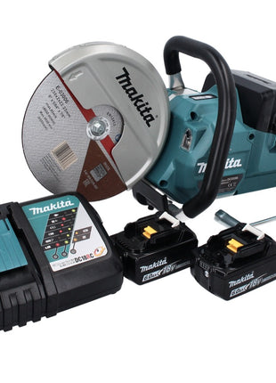 Makita DCE 090 RG2X1 Découpeuse sans fil sans balai 230 mm 36 V (2x 18 V) + 2x Batteries 6 Ah + Chargeur