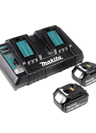 Makita DCE 090 PG2X1 amoladora de corte a batería 36 V (2x 18 V) 230 mm sin escobillas + 2x batería 6,0 Ah + cargador doble