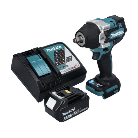 Makita DTW 700 RF1 akumulatorowy klucz udarowy 18 V 700 Nm 1/2" XPT bezszczotkowy + 1x akumulator 3,0 Ah + ładowarka