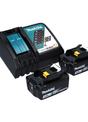 Makita DTW 700 RFJ Visseuse à chocs sans fil 18 V 700 Nm 1/2" XPT Brushless + 2x Batteries 3,0 Ah + Chargeur + Makpac