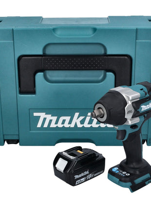 Makita DTW 700 M1J Llave de impacto a batería 18 V 700 Nm 1/2" XPT Brushless + 1x batería 4,0 Ah + Makpac - sin cargador