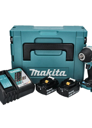 Makita DTW 700 RMJ Akku Schlagschrauber 18 V 700 Nm 1/2" XPT Brushless + 2x Akku 4,0 Ah + Ladegerät + Makpac