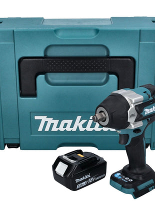 Makita DTW 700 T1J Akku Schlagschrauber 18 V 700 Nm 1/2" XPT Brushless + 1x Akku 5,0 Ah + Makpac - ohne Ladegerät