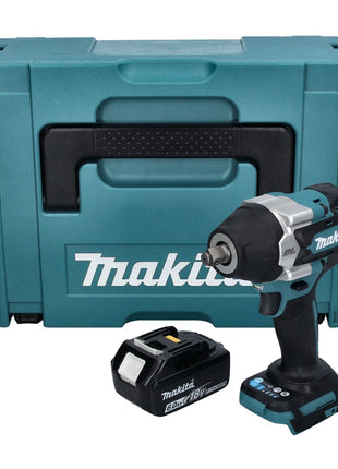 Makita DTW 700 G1J Visseuse à chocs sans fil 18 V 700 Nm 1/2" XPT brushless + 1x Batterie 6,0 Ah + Makpac - sans chargeur