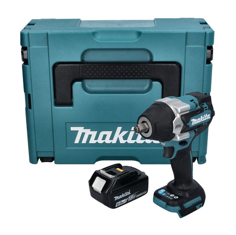 Makita DTW 700 G1J Visseuse à chocs sans fil 18 V 700 Nm 1/2" XPT brushless + 1x Batterie 6,0 Ah + Makpac - sans chargeur