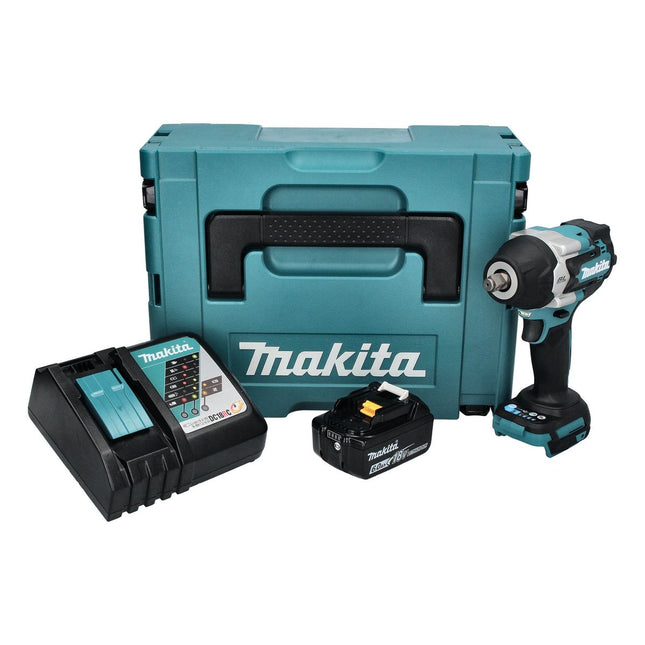 Avvitatore a impulsi a batteria Makita DTW 700 RG1J 18 V 700 Nm 1/2" XPT Brushless + 1x batteria ricaricabile 6,0 Ah + caricabatterie + Makpac