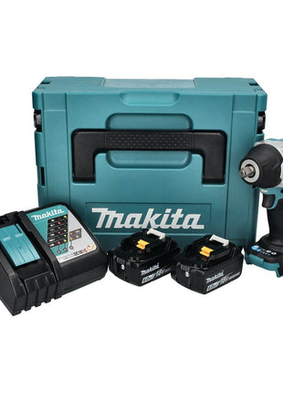 Makita DTW 700 RGJ Visseuse à chocs sans fil 18 V 700 Nm 1/2" XPT Brushless + 2x Batteries 6,0 Ah + Chargeur + Makpac