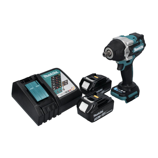 Avvitatore a impulsi a batteria Makita DTW 701 RF 18 V 700 Nm 1/2" XPT Brushless + 2x batteria ricaricabile 3,0 Ah + caricabatterie
