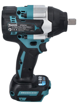 Makita DTW 701 RF Akku Schlagschrauber 18 V 700 Nm 1/2" XPT Brushless + 2x Akku 3,0 Ah + Ladegerät