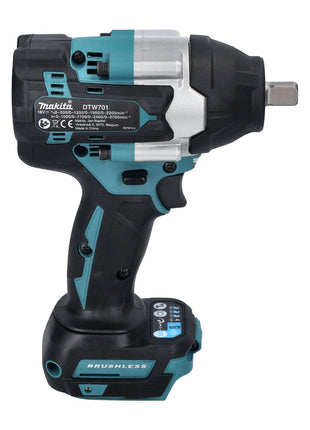 Makita DTW 701 RG1 Atornillador de impacto inalámbrico 18 V 700 Nm 1/2" XPT Brushless + 1x batería 6,0 Ah + cargador