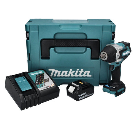 Makita DTW 701 RF1J Akku Schlagschrauber 18 V 700 Nm 1/2" XPT Brushless + 1x Akku 3,0 Ah + Ladegerät + Makpac