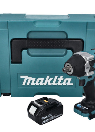 Makita DTW 701 M1J Llave de impacto a batería 18 V 700 Nm 1/2" XPT Brushless + 1x batería 4,0 Ah + Makpac - sin cargador