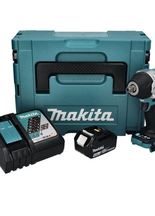 Makita DTW 701 RM1J Akku Schlagschrauber 18 V 700 Nm 1/2" XPT Brushless + 1x Akku 4,0 Ah + Ladegerät + Makpac