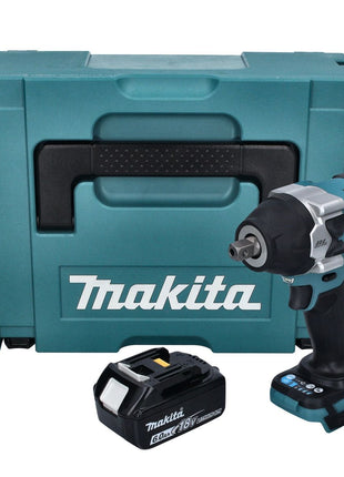 Makita DTW 701 G1J Akku Schlagschrauber 18 V 700 Nm 1/2" XPT Brushless + 1x Akku 6,0 Ah + Makpac - ohne Ladegerät