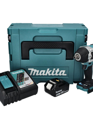 Makita DTW 701 RG1J Llave de impacto a batería 18 V 700 Nm 1/2" XPT Brushless + 1x batería 6,0 Ah + cargador + Makpac