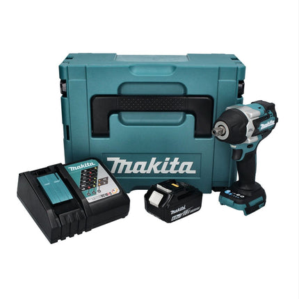 Makita DTW 701 RG1J Avvitatore a impulsi a batteria 18 V 700 Nm 1/2" XPT Brushless + 1x batteria ricaricabile 6,0 Ah + caricabatterie + Makpac