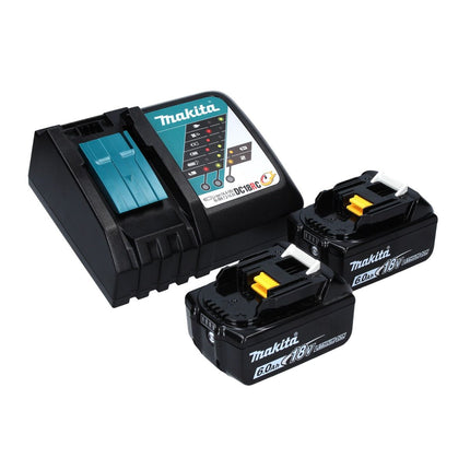 Avvitatore a impulsi a batteria Makita DTW 701 RGJ 18 V 700 Nm 1/2" XPT Brushless + 2 batterie ricaricabili 6,0 Ah + caricabatterie + Makpac