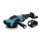 Pulidora excéntrica a batería Makita DPO 600 F1 18 V 150 mm XPT Brushless + 1x batería 3.0 Ah - sin cargador