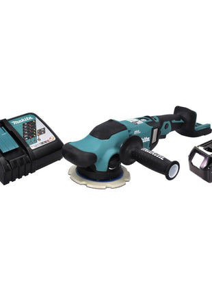 Pulidora excéntrica a batería Makita DPO 600 RM1 18 V 150 mm XPT Brushless + 1x batería 4,0 Ah + cargador