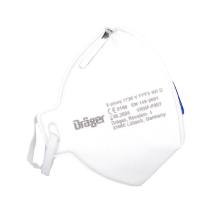 Dräger X-plore 1730 V NR D Semi-maschera filtrante FFP3 - 3 pz. Misura universale con respiratore a valvola CoolMAX