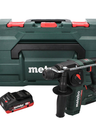 Metabo BH 18 LTX BL 16 Perceuse à percussion sans fil 18 V 1,3 J SDS-plus Brushless + 1x Batterie 4,0 Ah + Coffret MetaBOX - sans chargeur