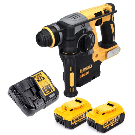 Akumulatorowy młot udarowo-obrotowy DeWalt DCH 273 M2 18 V 2,1 J SDS Plus bezszczotkowy + 2x akumulator 4,0 Ah + ładowarka