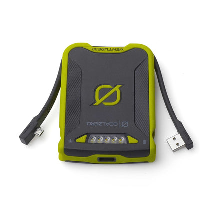 Goal Zero Venture 30 Solar Recharger Power Bank Micro USB 3,7 V 7,8 Ah + Goal Zero Light a Life Mini USB Lampe 110 Lumen