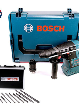 Bosch GBH 18V-26 F Perforateur sans fil 2,6 J 18V SDS plus Brushless + Set de forets et burins (11 pcs.) certifié PGM + Coffret - sans batterie, sans chargeur