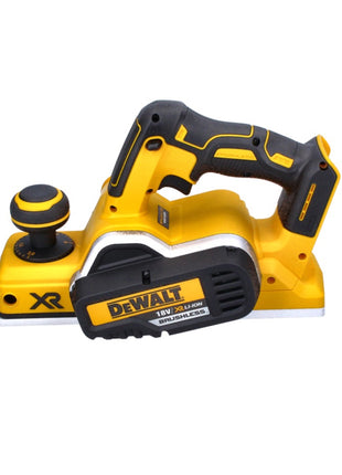 Raboteuse à batterie DeWalt DCP 580 N 18 V 82 mm sans balais + sac de récupération de poussière DWV 9390 + 1x batterie 3,0 Ah - sans chargeur