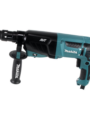 Makita HR 2631 FTJ Kombihammer 800 W SDS Plus + Schnellspannbohrfutter + Bohrer und Meißel Set 11 tlg. PGM zertifiziert + Makpac - Toolbrothers