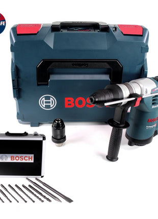 Bosch GBH 4-32 DFR Perceuse à percussion 900 W 4.2 J SDS-plus + Jeu de perceuses et burins - 11 pièces.Certifié PGM + Coffret L-Boxx