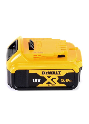 DeWalt DCP 580 N Akku Hobel 18 V 82 mm Brushless + Staubfangsack DWV 9390 + 1x Akku 5,0 Ah - ohne Ladegerät