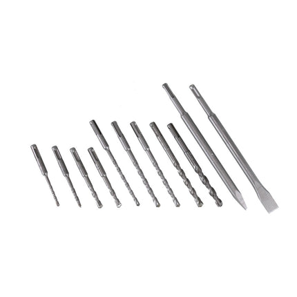 Makita DHR 242 RFJ Akku Bohrhammer 18 V 2,0 J SDS-plus Brushless + 2x Akku 3,0 Ah + Ladegerät + Bohrer und Meißel Set 11 tlg. PGM zertifiziert + Makpac