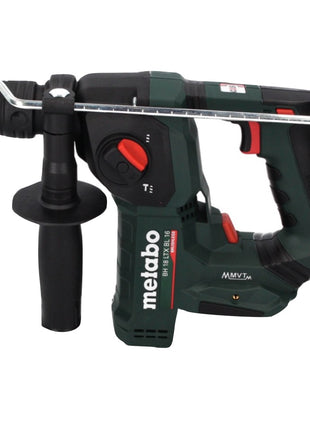 Metabo BH 18 LTX BL 16 Perceuse à percussion sans fil 18 V 1,3 J SDS-plus Brushless + 2x Batteries 4,0 Ah + Chargeur + Jeu de perceuses et burins - 11 pièces, certifié PGM + Coffret MetaBOX