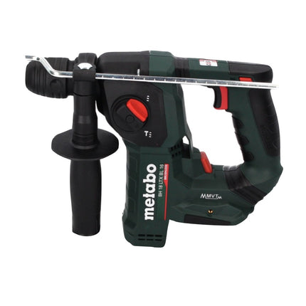 Metabo BH 18 LTX BL 16 Tassellatore a batteria 18 V 1.3 J SDS-plus Brushless + 2x Batterie 4,0 Ah + Caricabatterie + Set punte e scalpelli 11 pz. certificati PGM + Valigetta MetaBOX