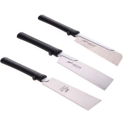 Shogun Japansägen Set 3x Universal Holz Zugsäge RYOBA + DOZUKI + KATABA ( M-180R + M-190D + M-190W ) - Made in Japan - Toolbrothers