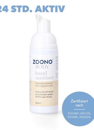 Zoono Germfree24 Handdesinfektion 50 ml Schutz bis zu 24 Std. gegen 99,99 % aller Keime ( Zertifiziert nach PAS 2424 / EN13697 / EN1276 / EN1650 ) - Toolbrothers