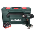 Metabo HG 18 LTX 500 Akku Heißluftgebläse 18 V 300 - 500 °C + 1x Akku 8,0 Ah + MetaBox - ohne Ladegerät - Toolbrothers