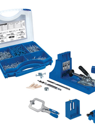 KREG Jig K4 Master-System ( K4MS ) Verbindungssystem Holz mit Taschenbohrung + 675 tlg. Schrauben Set