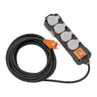 Brennenstuhl professionalLINE Ciabatta elettrica con 4 prese ( 9151480100 ) - lunghezza cavo 8m, IP 54, H07RN-F 3G1,5