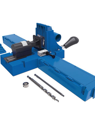 KREG Jig K5 Bohrschablone ( K5 ) Taschenloch-Holzverbindungssystem + Bohrschablone K5 + Sockel + Zubehör + 675 tlg. Schrauben Set