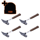 Picard 298 Set 4x Martelli da carpentiere 600 g, liscio ( 4x 0029800 ) + Cappello invernale, nero, misura universale