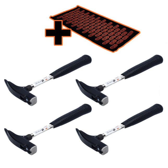 Picard 620M Set 4x martello per listelli lisci 600 g ( 4x 0062000 ) + sciarpa multifunzionale Universalgre