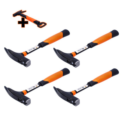 Picard 820M Set 4x BlackGiant Martello da carpentiere, liscio 600 g ( 4x 0082000 ) + Apribottiglie con look martello