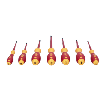 Wiha SoftFinish Set di 7 cacciaviti electric slimFix - VDE 1000 V ( 44867 ) Schlitz / Phillips / Pozidriv