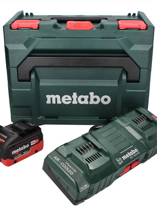 Set básico Metabo 1x batería 18 V 10,0 Ah LIHD + cargador doble + metaBOX