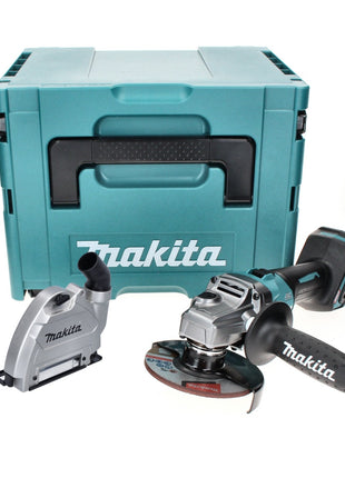 Makita GA 008 GZ01 Akku Winkelschleifer 40 V max. 125 mm Brushless  XGT + Absaughaube + Makpac - ohne Akku, ohne Ladegerät