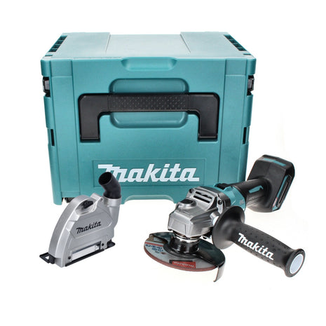 Makita GA 008 GZ01 Meuleuse d'angle sans fil 40 V maxi 125 mm brushless XGT + Hotte aspirante + Makpac - sans batterie, sans chargeur